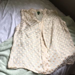 Sleeveless C Wonder blouse
